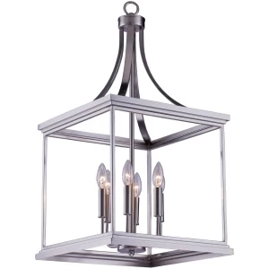 CG44 Brushed Nickel 6 Light 30" Cage