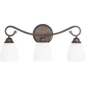BL42 Venetian Bronze/Opal 3 Light Vanity
