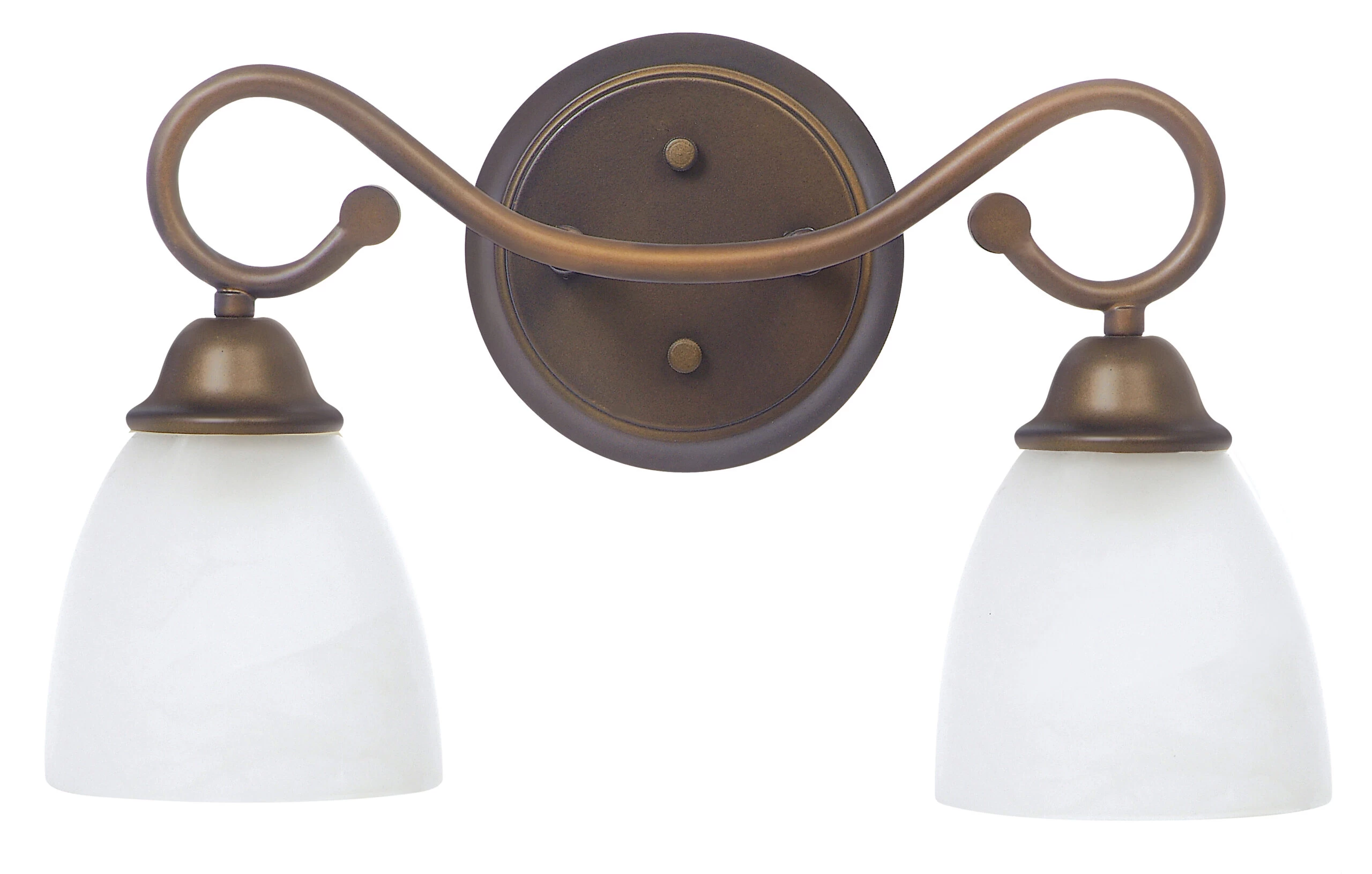 Bl42 Venetian Bronze/Alabaster 2 Light Vanity
