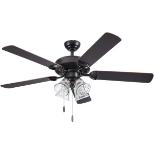VALECON 52" Black Ceiling Fan