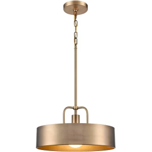 Parker 15" Burnished Brass 1 Light Pendant