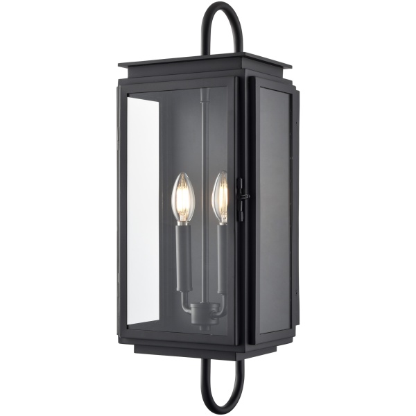 ARRIVING SOON!  Banks 24" Black Outdoor Wall Lantern - Image 3