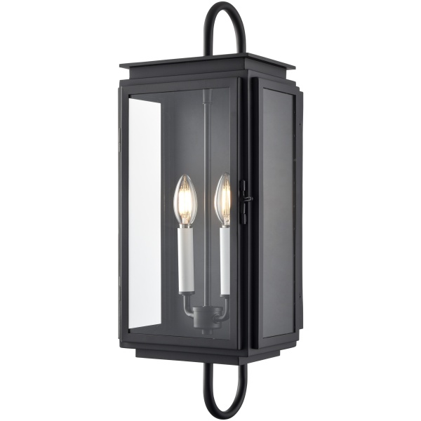 ARRIVING SOON!  Banks 24" Black Outdoor Wall Lantern - Image 4