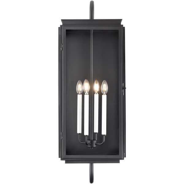 ARRIVING SOON!  Banks 38" Black Outdoor Wall Lantern - Image 2