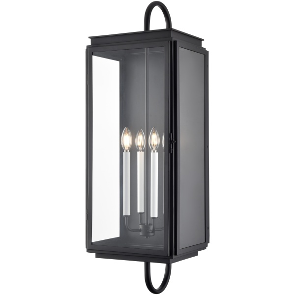 ARRIVING SOON!  Banks 38" Black Outdoor Wall Lantern - Image 4